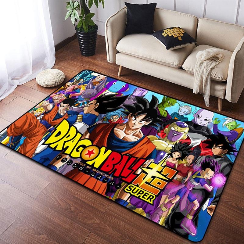 

3D печать гостиная квадратный японский мультфильм DragonBall ковер игра ванная комната кухня коврик многофункциональный противоскользящий ковер.