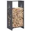 VidaXL Portant de bois chauffage anthracite 40x30x80 cm, support à bûches de cheminée, support à bûches, support à bûches 864227
