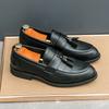 Fashion Men Retro Tassel Shoes Black Brown One Foot Comfortable Driving Shoes Business Office Formal Shoes Sizes 38-46 Men Shoes