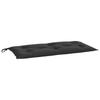 Garden Bench Cushions 2 Pcs Black 100x50x7 Cm Oxford Fabric