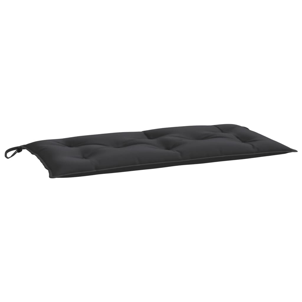 Garden Bench Cushions 2 Pcs Black 100x50x7 Cm Oxford Fabric