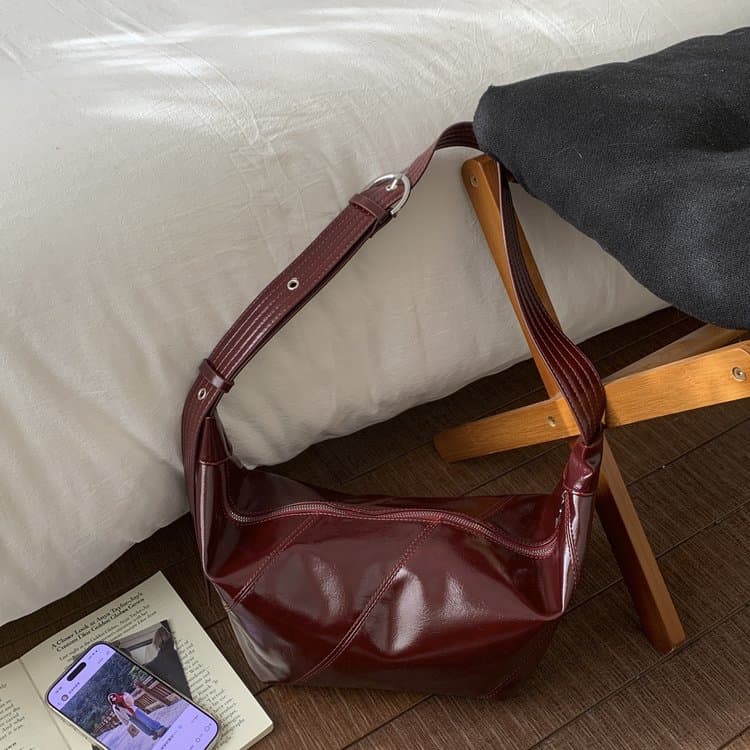 Oil wax leather soft tote bag women's shoulder bag