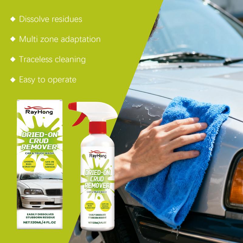 Fast Acting Bug Remover Spray for Cars Windshield Glass Cleaner Safe for Paint Easy Removal Tar Residue For Roadside Care