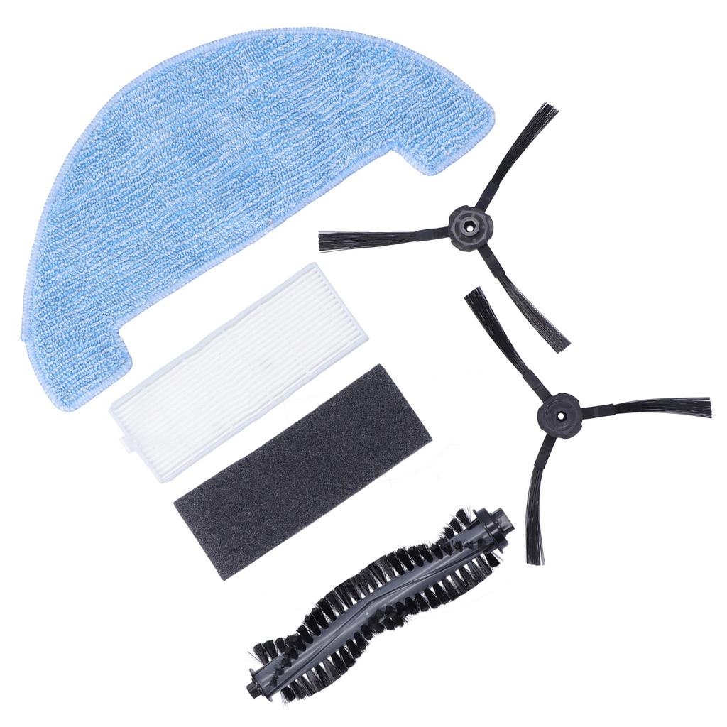 Kehrmaschine Walzenbürste Filter Reinigungstuch Seitenbürsten-Set Ersatzteile für ilife A4S