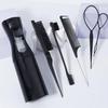 6pcs Styling Combs Hair Brush Set with Spray Bottle, Edge Brush Tip, Tail Comb and Edge Knitting Tool