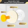 Colorful strong suction cup hook, no punching bathroom kitchen hook - movable, suitable for keys, towels, bags, dolls