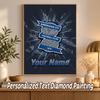 BIRMINGHAM CITY Football Custom Name Text 5D Diamond Painting Kit DIY Full Drill Diamond Art Decoration