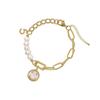 High-End Freshwater Pearl & Shell Bracelet for Women - Trendy Niche Design, Perfect for Besties & Students.