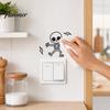 Wall Switch Protector Halloween Skeleton Light Sticker, Decal, Removable Decals, Decorative Decals PVC Waterproof Art for Home Bedroom Living