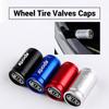 VTMI5 4Pcs Car Wheel Tire Valve Caps Accessories For KIA EV6 Stinger RIO Sorento Picanto Ceed Borrego Syros K4 K5 Pegas Cerato Optima