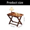 Foldable Table Bamboo Acrylic Construction Lightweight Portable For Picnic Balcony Dorm Office