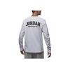 Jordan Sport Dri-FIT Comfortable Letter And Number Print Quick-Dry Long Sleeve T-Shirt Men Tops White FZ1982-100