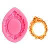 Set of 4 Reusable Silicones Fondant Mold Vintage Embossed Photo Frame Cake Toppers Decorating Candy Making DIY Crafts