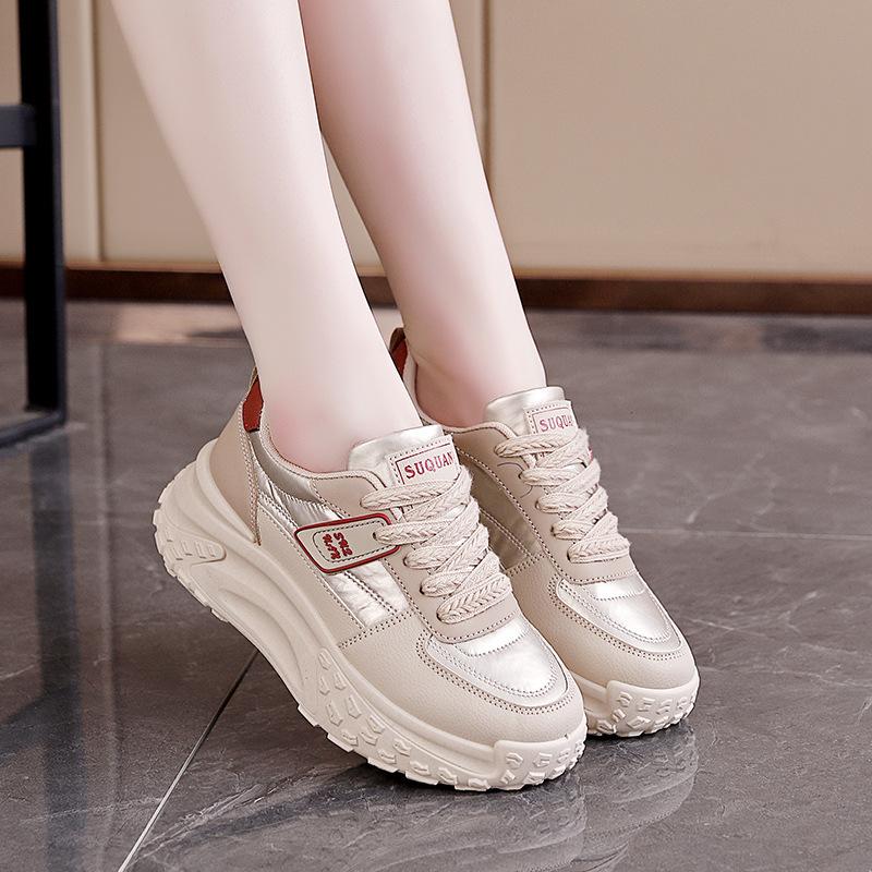 

Little white shoes women s new spring and autumn popular versatile board shoes soft sole non-slip sports shoes women s 40 хакі