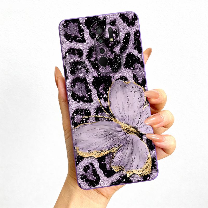 

Soft Case For Xiaomi Redmi 9 9A 9C 9T 9I 9AT Bumper For Redmi 10 10C 10A 11 Prime Leopard Butterfly Phone Cases Shockproof Cover Redmi 10C