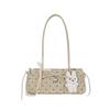 Korean Chic Bow Polka Dot Baguette Bag - Stylish Women's Shoulder & Handheld Bag