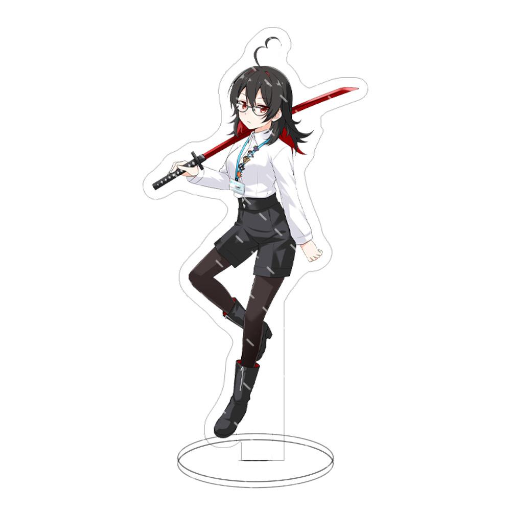 15cm Hololi Virtual Hostess New Cartoon Characters Acrylic Cosplay Stand Model Creative Office Decorations Cute Permanent Recording Fans
