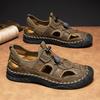 38-48 Sommer Herren Sandalen Outdoor Mesh Strand Sandalen Freizeitschuhe Sneaker Herren Leder Sandalen