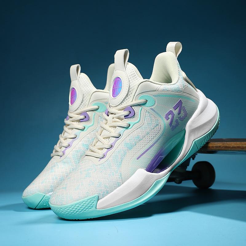 

Practical Basketball Shoes for Men in Summer Breathable Mesh Sneakers for Couples Wear-resistant and Rebound Men s Sports Shoes 36