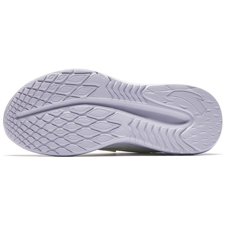 Anta Lightweight Comfortable Shock Absorbing Non-Slip Low-Top Running Shoes Women Sneaker White Purple 922435512-7