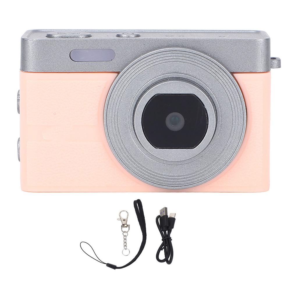 Keychain Camera 1080P 2MP HD Type C Rechargeable Retro Video Camera with Color Screen Wrist Strap