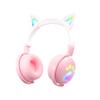 Cross-Border RGB Cat Ear Bluetooth Headphones KE-28 with Mic