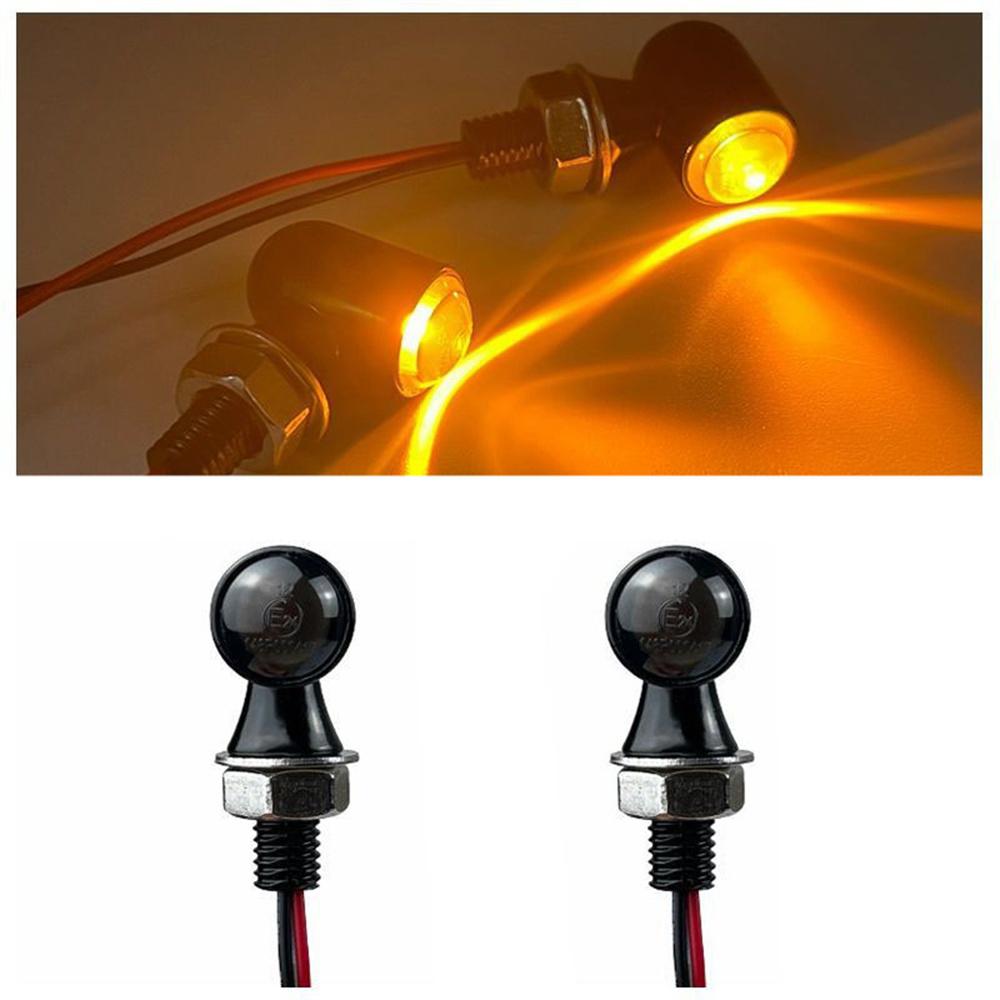 

2Pcs Turn Signal Light Blinker Smoke Fit For Motorcycle Dirt Bike Street Bike