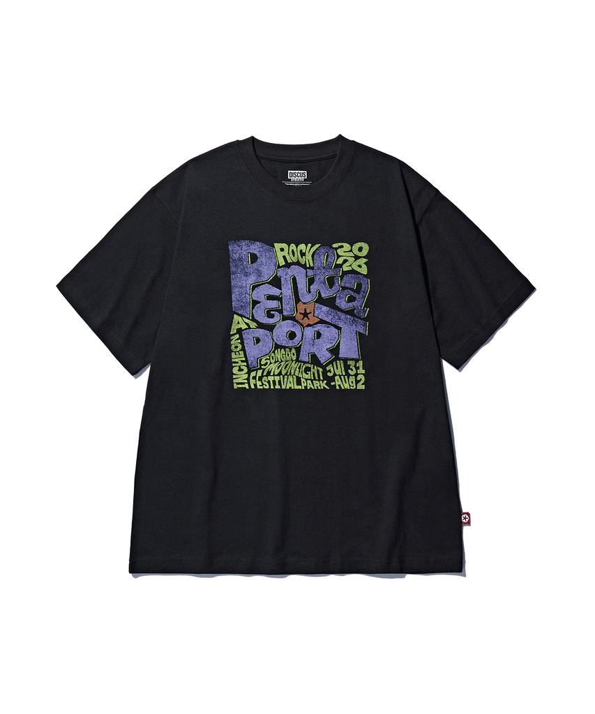 DISCUS ATHLETIC 2026 Pentaport Typo T-Shirt Black