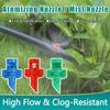 90 180 360 Angle Refractive Sprinkler 50Pcs Micro Atomizing Garden Sprinkler Refraction Spray Misting Nozzle Plant Irrigation