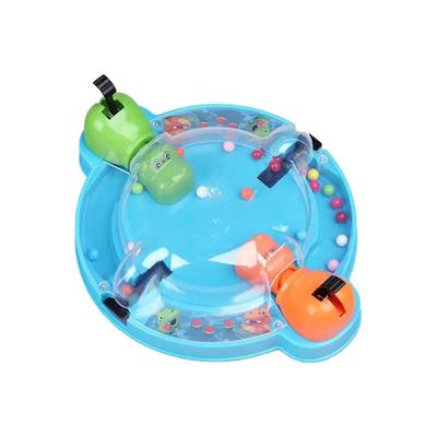 Novo jogo de tabuleiro Hungry Tortoise Chomping Hippo Swallowing Beads Match Mini jogo de mesa brinquedo interativo para família brinquedos para crianças