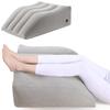 Inflatable Leg Elevation Pillow Portable Easy Inflation Flocking Pillow Ergonomic Design Multifunctional Pillow for Circulation Pain Recovery Sleep
