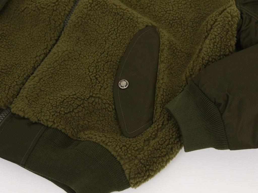 POLO RALPH LAUREN SPECIAL EDITION Pile Fleece Military Flight Jacket Parka Size GREENMU Men's 0101775, Small, [Used]