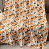 Large Cat Pattern Tassel Scarf Bohemian Ethnic Style Wrap Simple Animal Print Scarves  Vacation