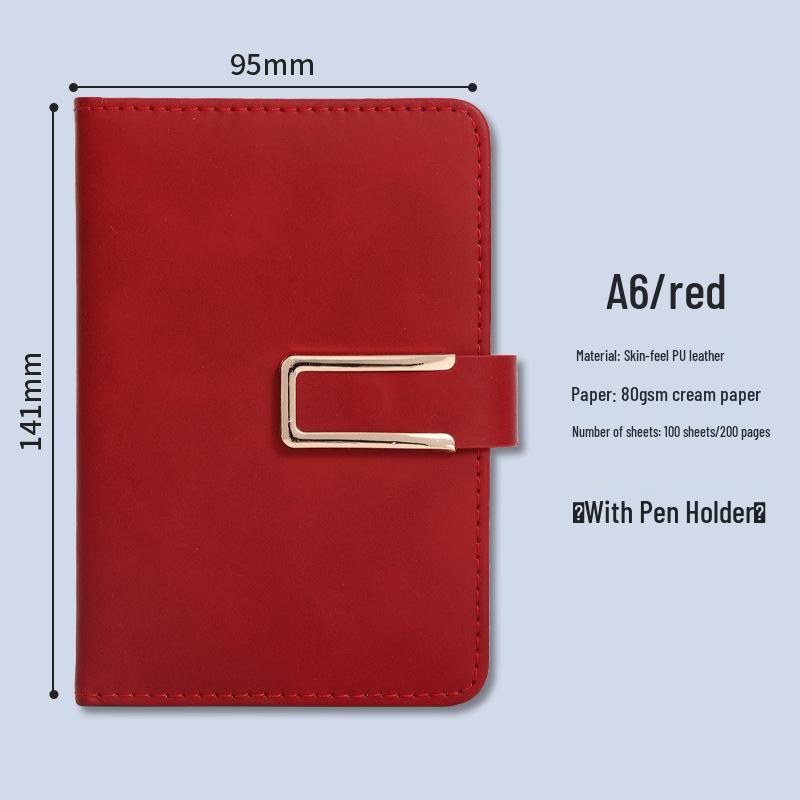 Individuelle Gestaltung eines A5-Notizblocks für das Büro mit Logo-Schnalle