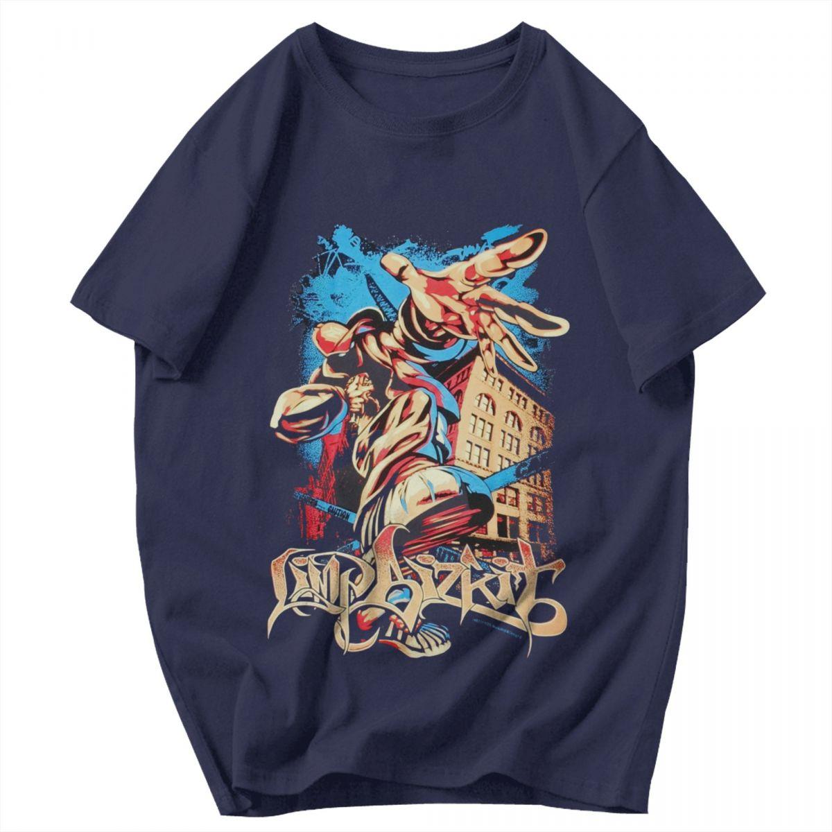 

Men T Shirt 2025 Limp Bizkit Band Trendy Unique Y2K Graphic Anime Unisex Clothes T Shirts 4XL