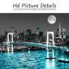 New York City Building Wall Art Canvas Painting Abstract Black White Landscape Posters and Prints Picture for Living Room Decor