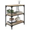 Bookshelf Sonoma Oak 60 x 33 x 70.5 cm Engineered Wood and Steel