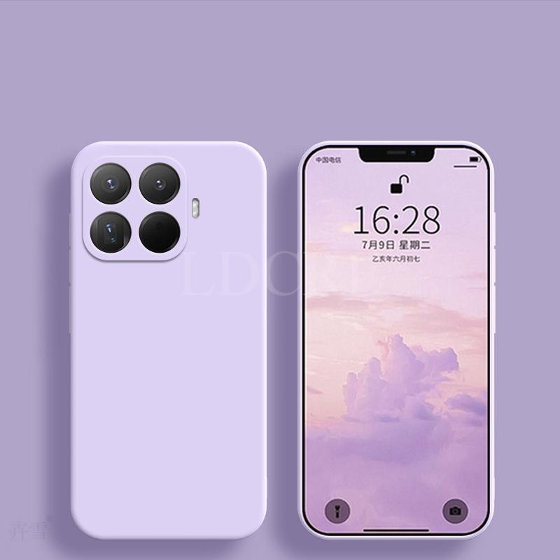 For Xiaomi 15T Pro Case Liquid Silicone Cover Xiaomi 15T Pro Case TPU Plain Rubber Phone Protector Case Xiaomi 15T Pro Cover