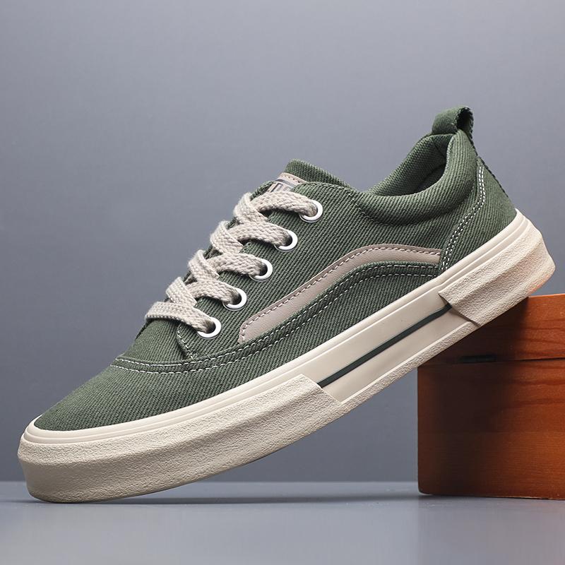 Fashion 2025 Men's Canvas Shoes Outdoor Fashion Skateboard Shoes Comfor Non-Slip Casual Sneakers Breathable Men Walking Shoes SS25823