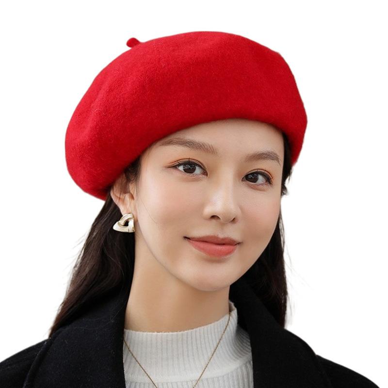 

Korean Japanese Beret Women S Hat Autumn And Winter British Versatile Literary And Artistic Painter Hat Hong Kong Style Pumpkin Hat Winter Hat 11 years old - adult (adjustable)