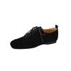 Fashion 2025 Spring New Women Lace-up Low Heel Square Toe Basic Casual Working Comfortable Soft Sheep Suede Leather Shoes Woman Concise