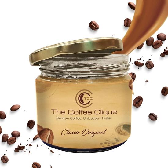 

The Coffee Clique | Classic Original | Beaten Coffee Paste | Cafe Like Cappuccino At Home | No Additional Sugar Needed | 250 Grams
