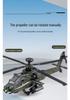 Apache Helicopter Alloy Model Military Toy for Kids