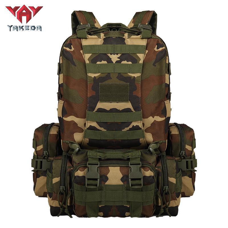 Yakoda Large Capacity Tactical Backpack for Outdoor Camping, Hiking, and Picnics - Wear-Resistant for Men and Women