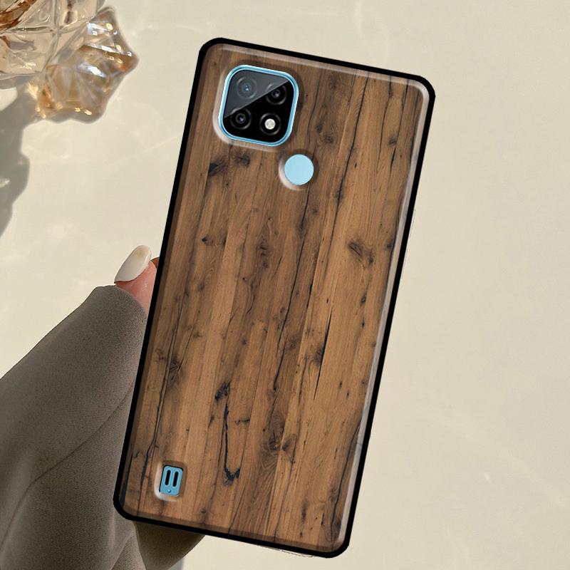 Pattern Wood Textures For Realme GT 7 Pro GT 6T 6 5 C67 C61 C55 C53 C51 C21Y C25S C75 10 11 12 13 14 Pro Plus Case