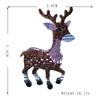 Blucome Christmas Anime Brooches Cute Cartoon Sika Deer Men's Brooch for Christmas New Year Gift