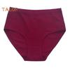 High Waist Women Underpants Tummy Control Plus Size Knitted Solid Color Panties High Elasticity Cotton Briefs Full Butt Coverage Underwear