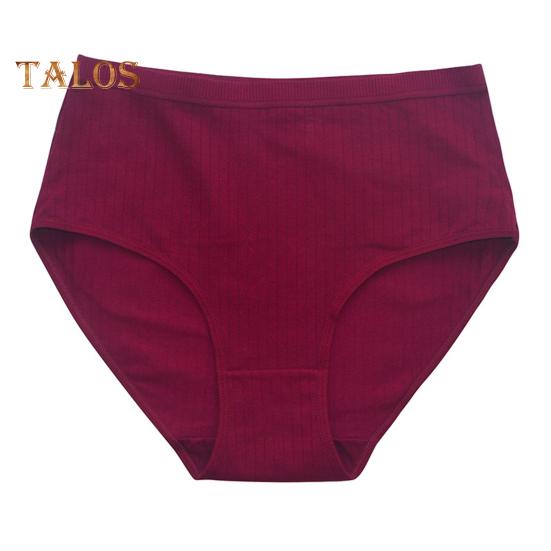 

Женские трусы с высокой талией, утягивающие живот, трикотажные трусики больших размеров, однотонные, высокоэластичные хлопковые трусы, полностью закрывающие ягодицы, нижнее белье M вино красного