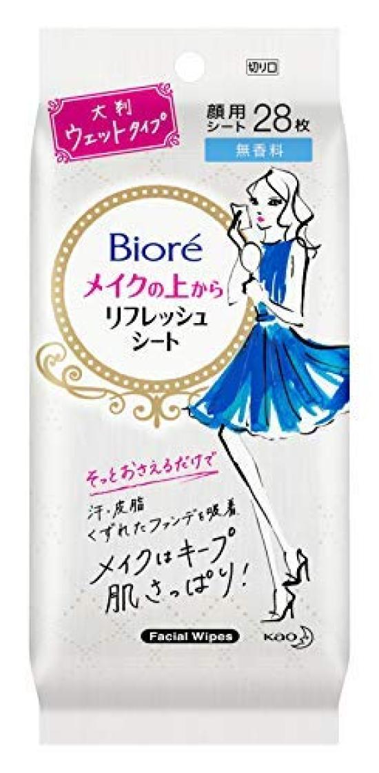 

Kao Biore Makeup Refresh Value Pack of 28 x 3 Sheets, Fragrance-Free,