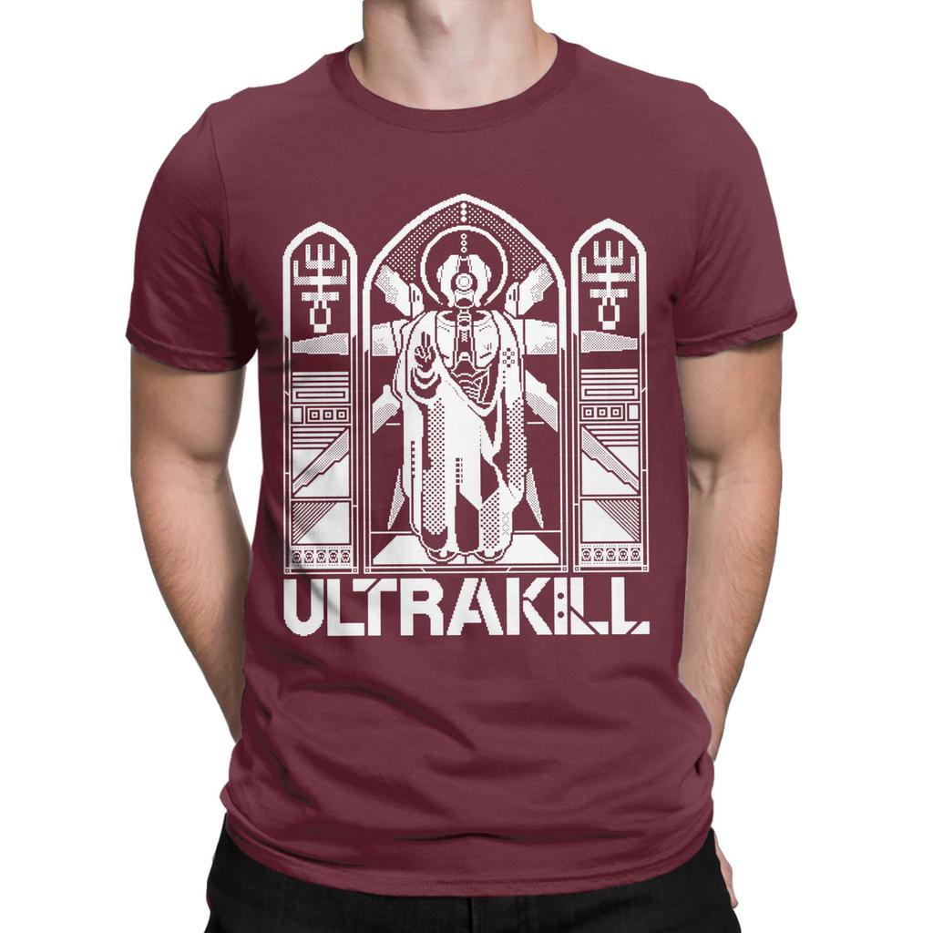 Mens Womens ULTRAKILL  White Edition  Shirt Cotton Fashion T-Shirt  Clothing Outfits